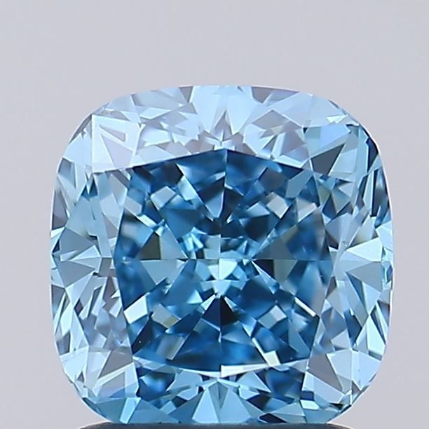 1.5 CT Fancy Vivid Blue CUSHION MODIFIED