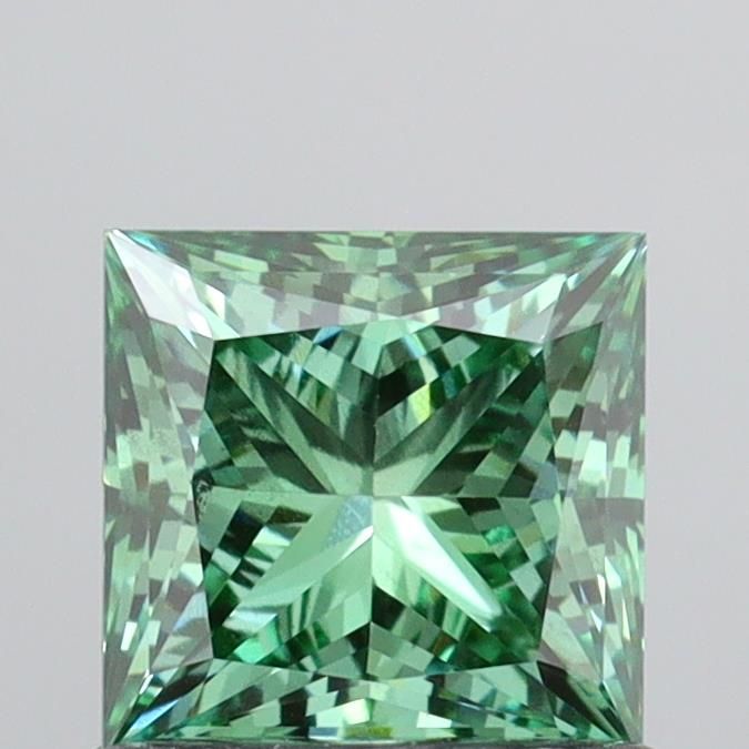 1.09 CT Fancy Vivid Green PRINCESS