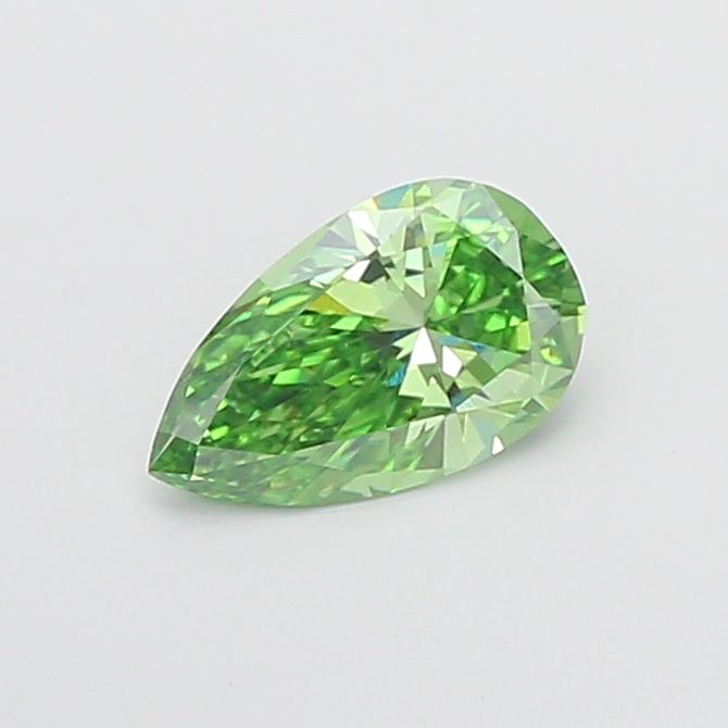 1.12 CT Fancy Vivid Green PEAR
