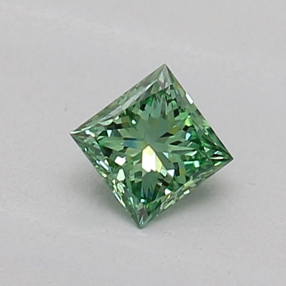 0.16 CT Fancy Vivid Green PRINCESS
