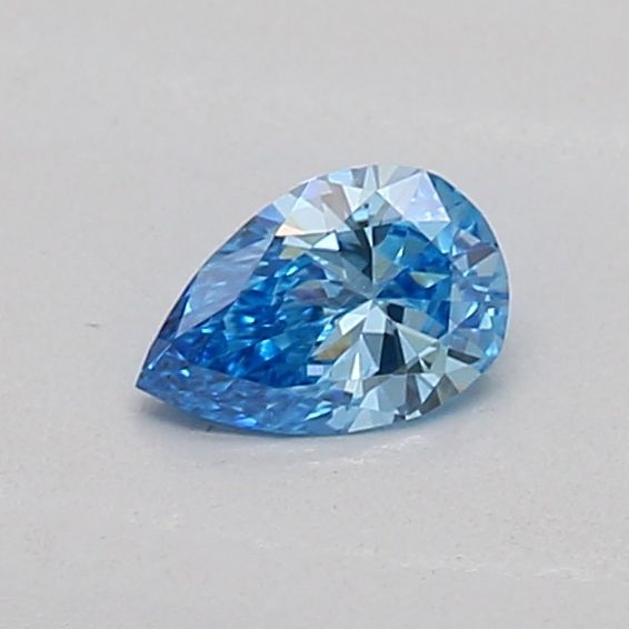 0.14 CT Fancy Vivid Blue PEAR