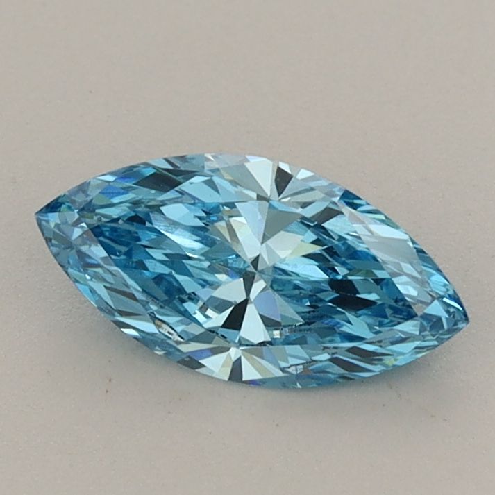 0.6 CT Fancy Vivid Blue MARQUISE