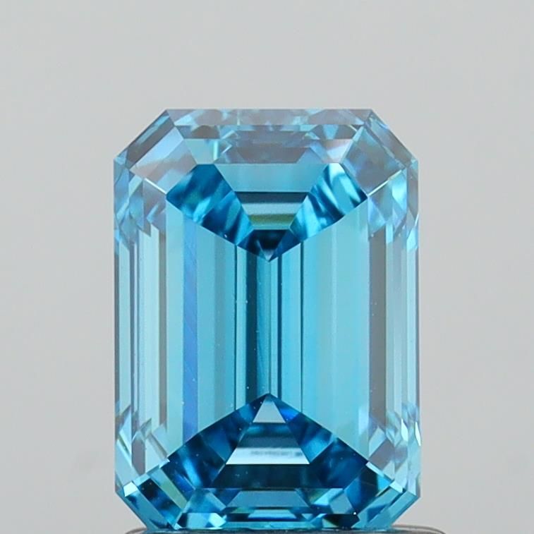 1.54 CT Fancy Vivid Blue EMERALD