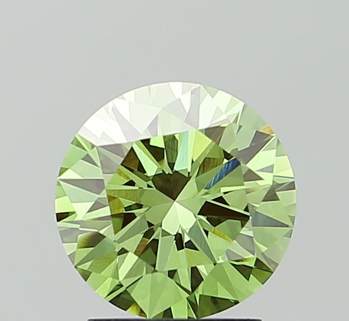 2.01 CT Fancy Vivid Green ROUND