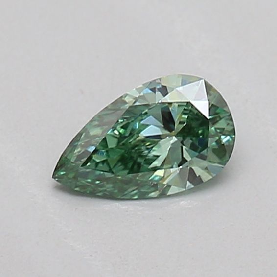 0.16 CT Fancy Vivid Green PEAR