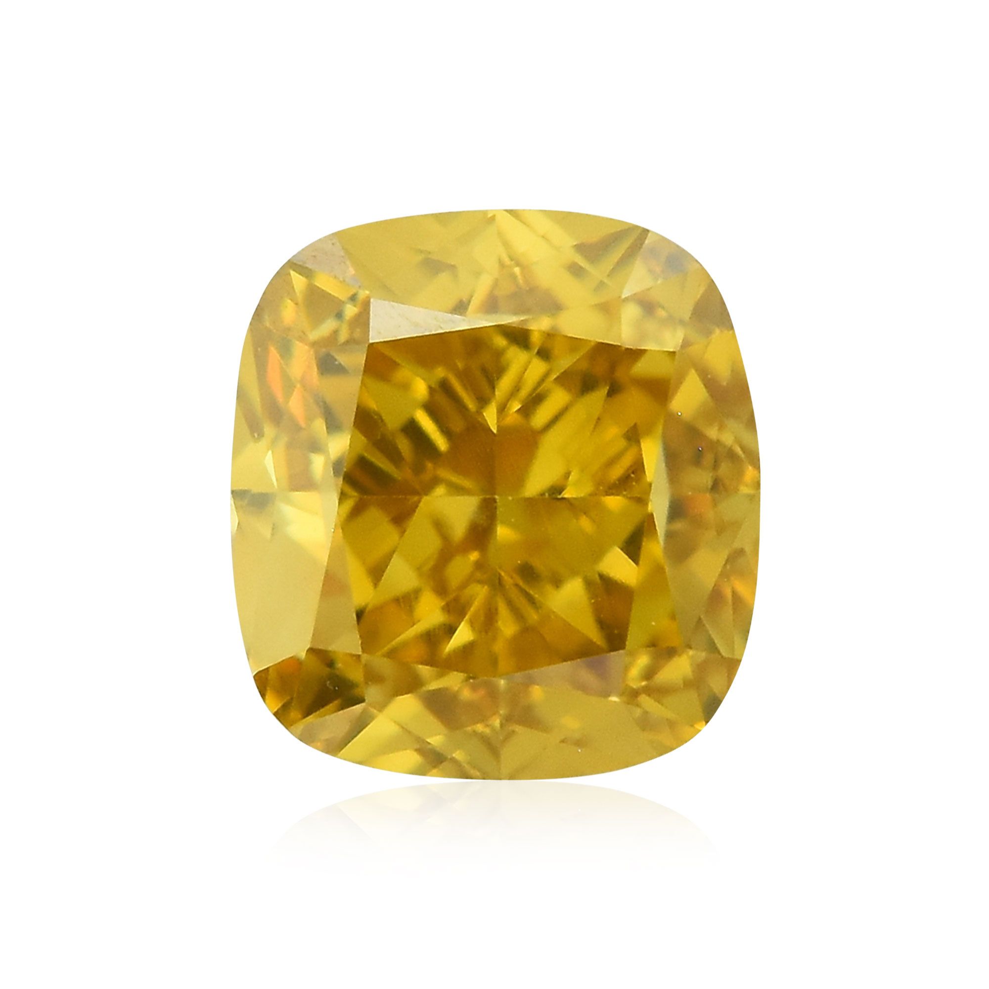 Diament 0.51 ct Fancy Deep Brownish Orangey Yellow/SI1