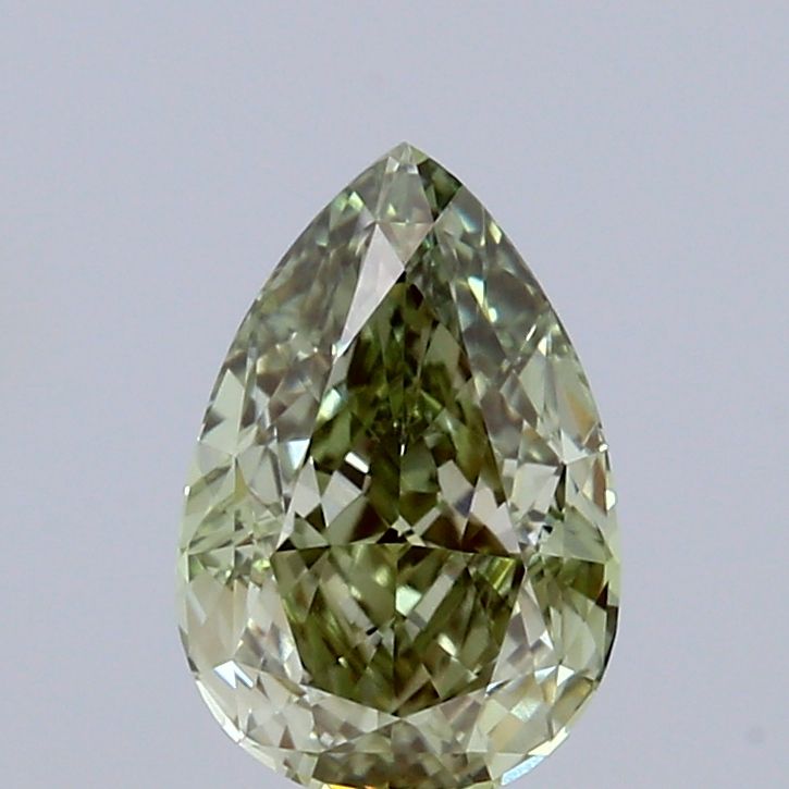 0.92 CT Fancy Vivid Green PEAR