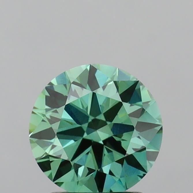1.58 CT Fancy Vivid Green ROUND
