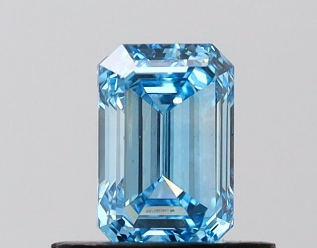 0.71 CT Fancy Vivid Blue EMERALD
