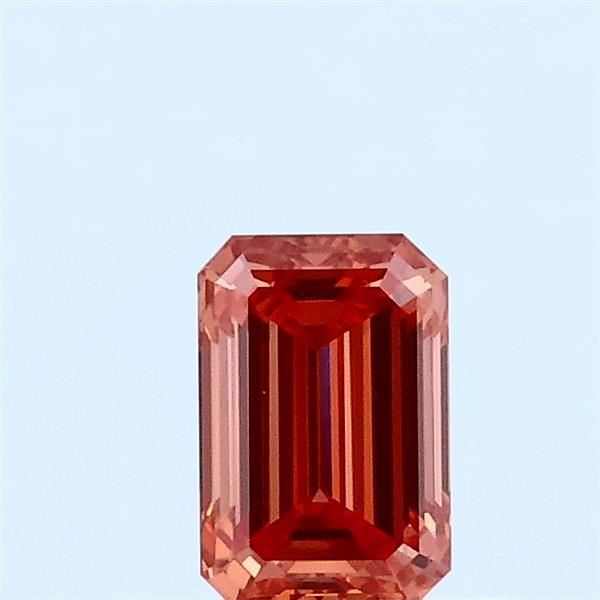 0.46 CT Fancy Vivid Orangey Pink EMERALD