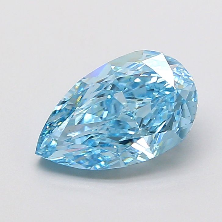 1.53 CT Fancy Vivid Blue PEAR