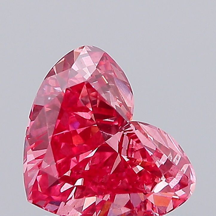 0.86 CT Fancy Vivid Pink HEART