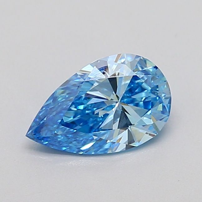 0.74 CT Fancy Vivid Blue PEAR