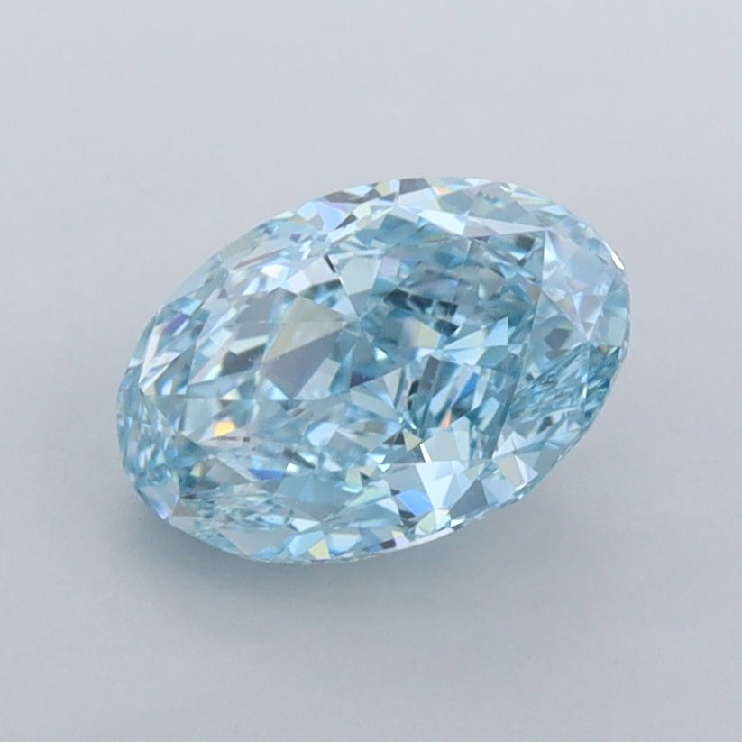 1.48 CT Fancy Vivid Blue OVAL
