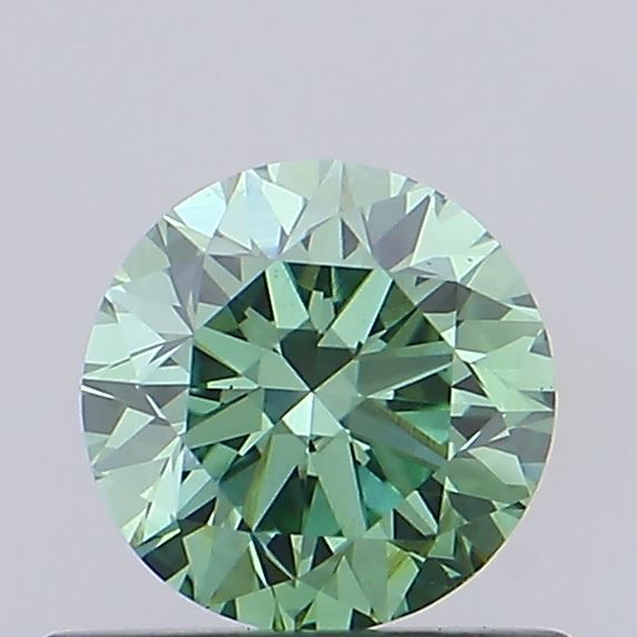 0.62 CT Fancy Vivid Green ROUND