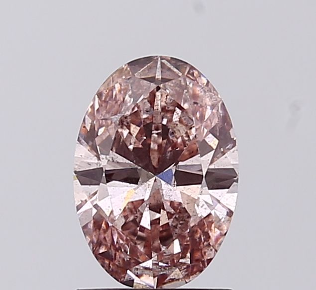 1.0 CT Fancy Intense Brownish Pink OVAL