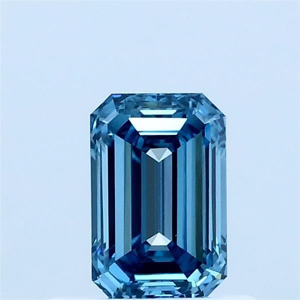 0.56 CT Fancy Vivid Blue EMERALD