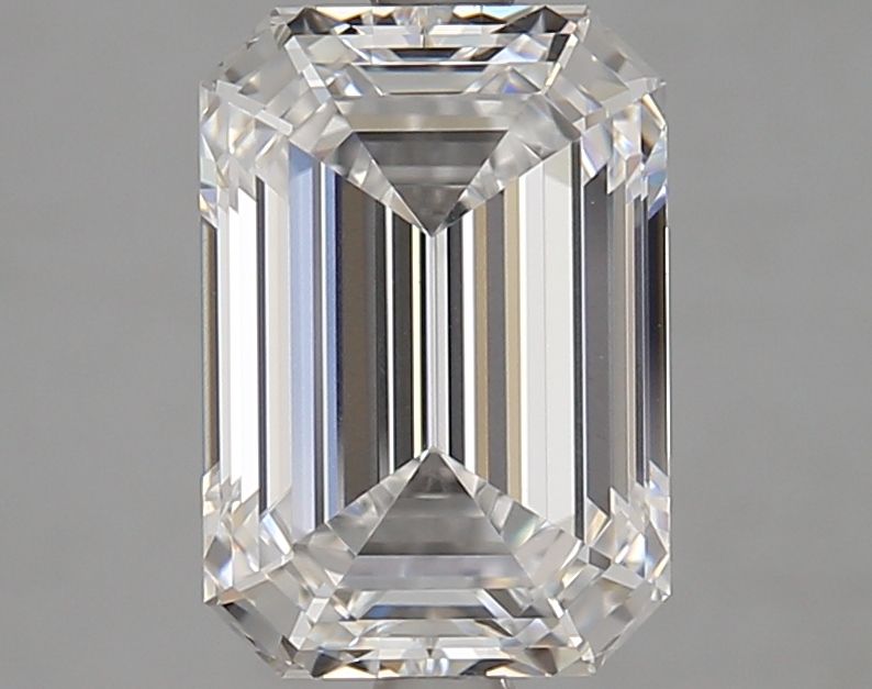 Diamant Émeraude 3.13 ct - Couleur D - Pureté VVS1