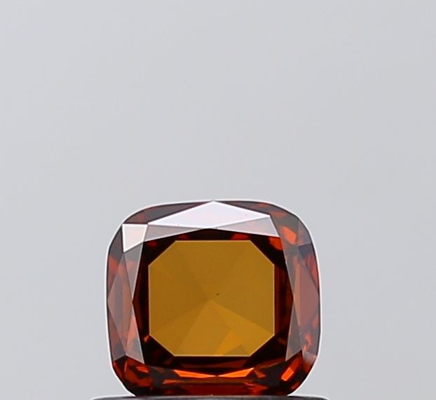 0.51 CT Fancy Deep Orange CUSHION