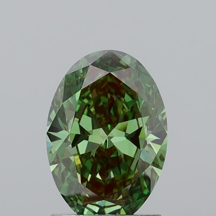 1.51 CT Fancy Vivid Green OVAL