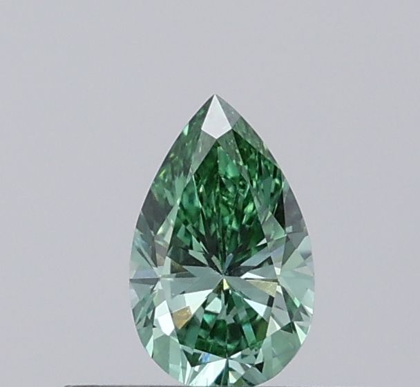 0.25 CT Fancy Vivid Green PEAR