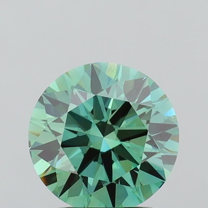 1.81 CT Fancy Vivid Green ROUND