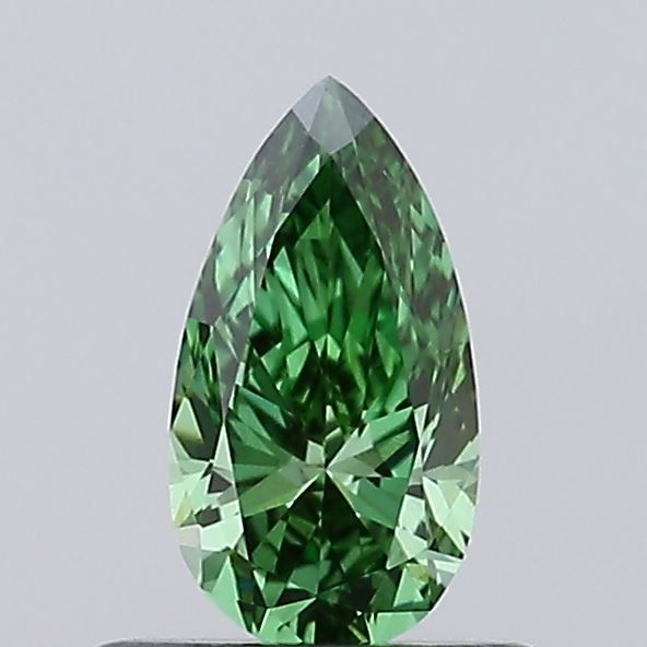 0.45 CT Fancy Vivid Green PEAR