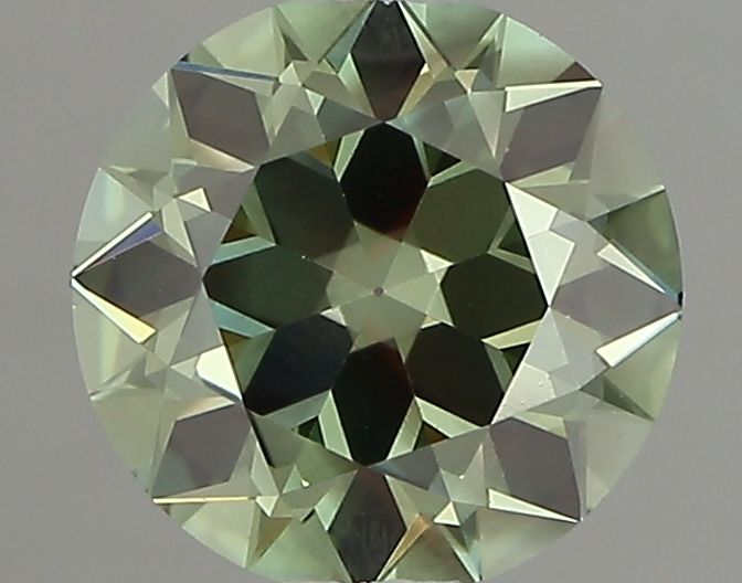 1.0 CT Fancy Vivid Green OLD EUROPEAN CUT