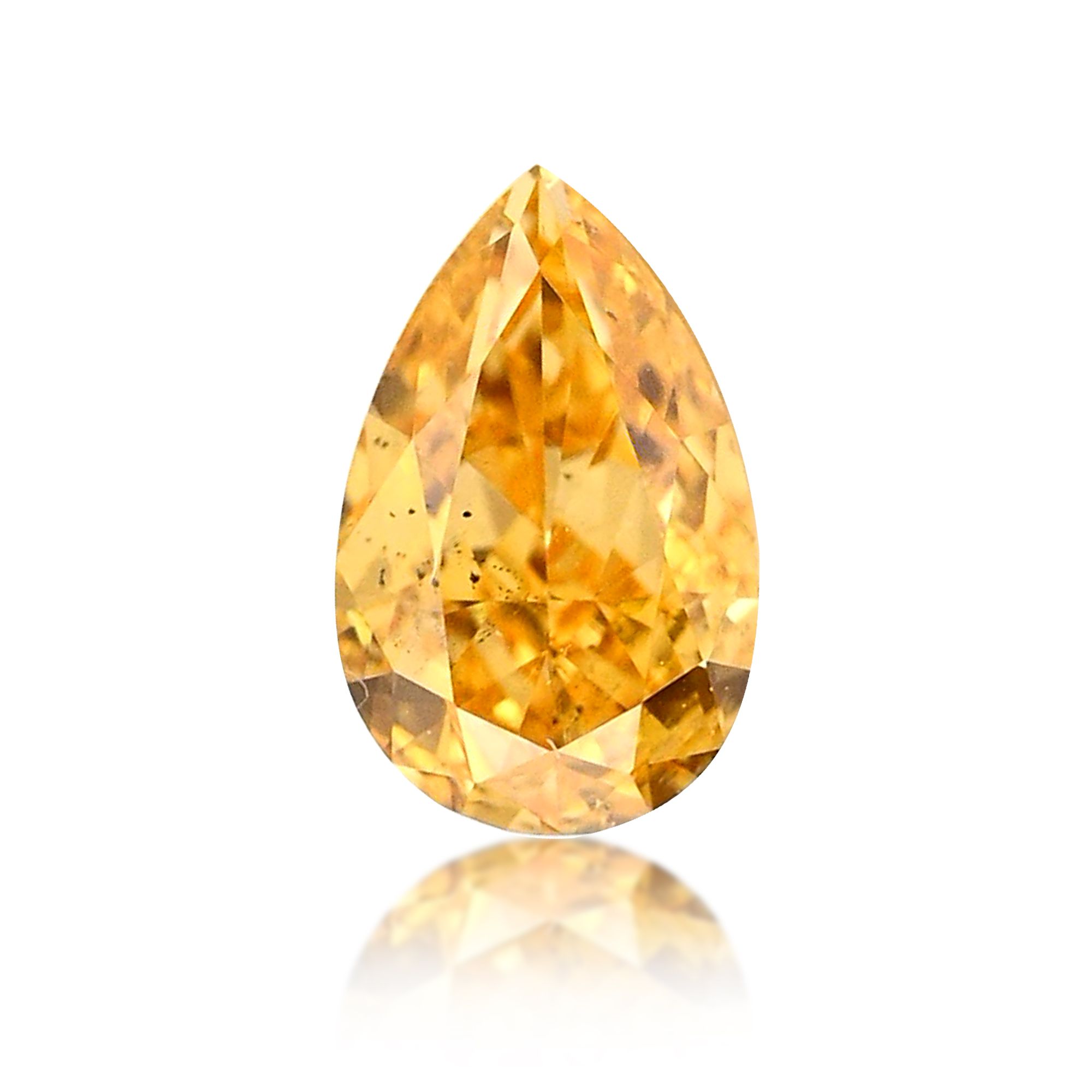 Diament 0.26 ct Fancy Vivid Orange Yellow/