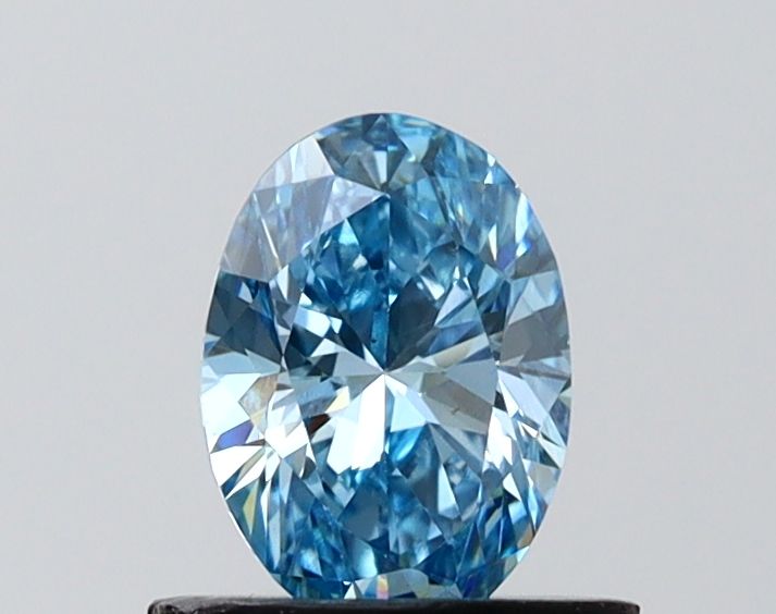 0.73 CT Fancy Vivid Blue OVAL
