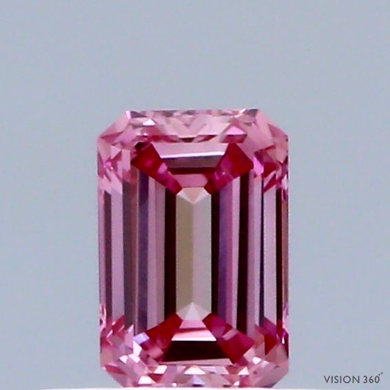 0.33 CT Fancy Intense Pink EMERALD