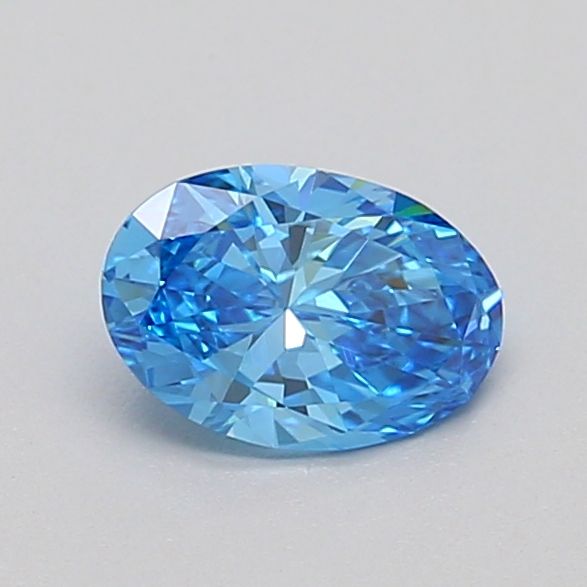 0.57 CT Fancy Vivid Blue OVAL