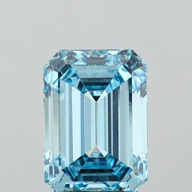 1.91 CT Fancy Vivid Blue EMERALD