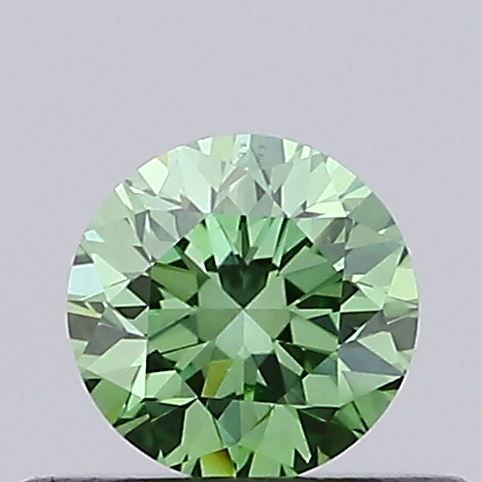 0.33 CT Fancy Vivid Green ROUND