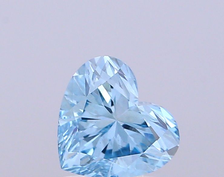 1.01 CT Fancy Vivid Blue HEART
