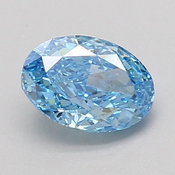 1.09 CT Fancy Vivid Blue OVAL