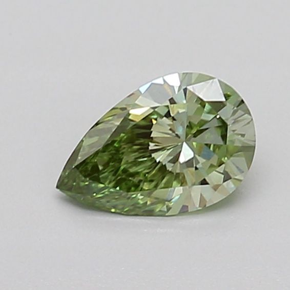 0.44 CT Fancy Vivid Green PEAR
