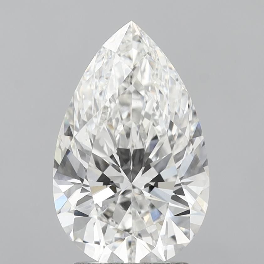 3.03 carat f VVS2 EX Cut IGI pear diamond
