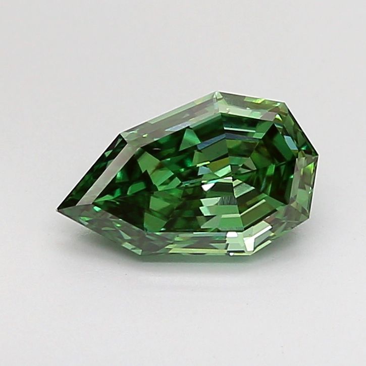 0.99 CT Fancy Vivid Green PEAR