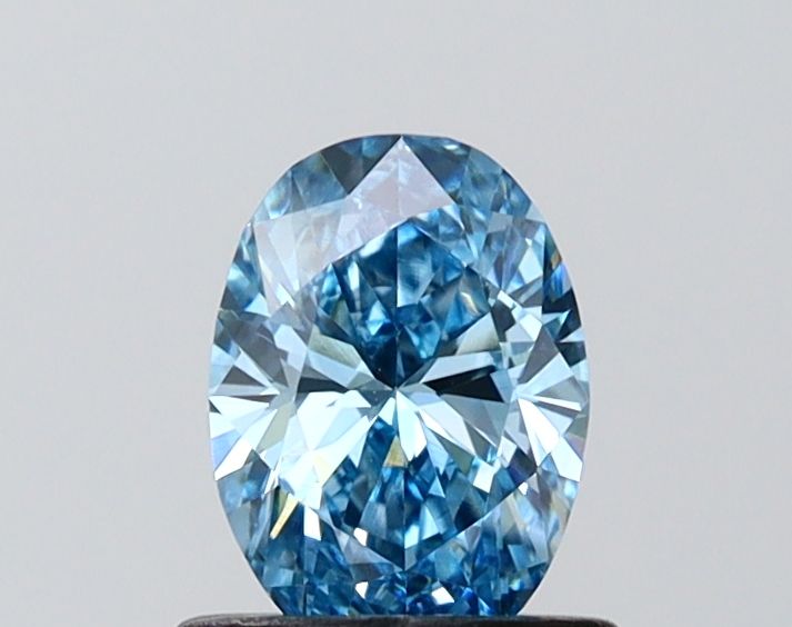 0.75 CT Fancy Vivid Blue OVAL