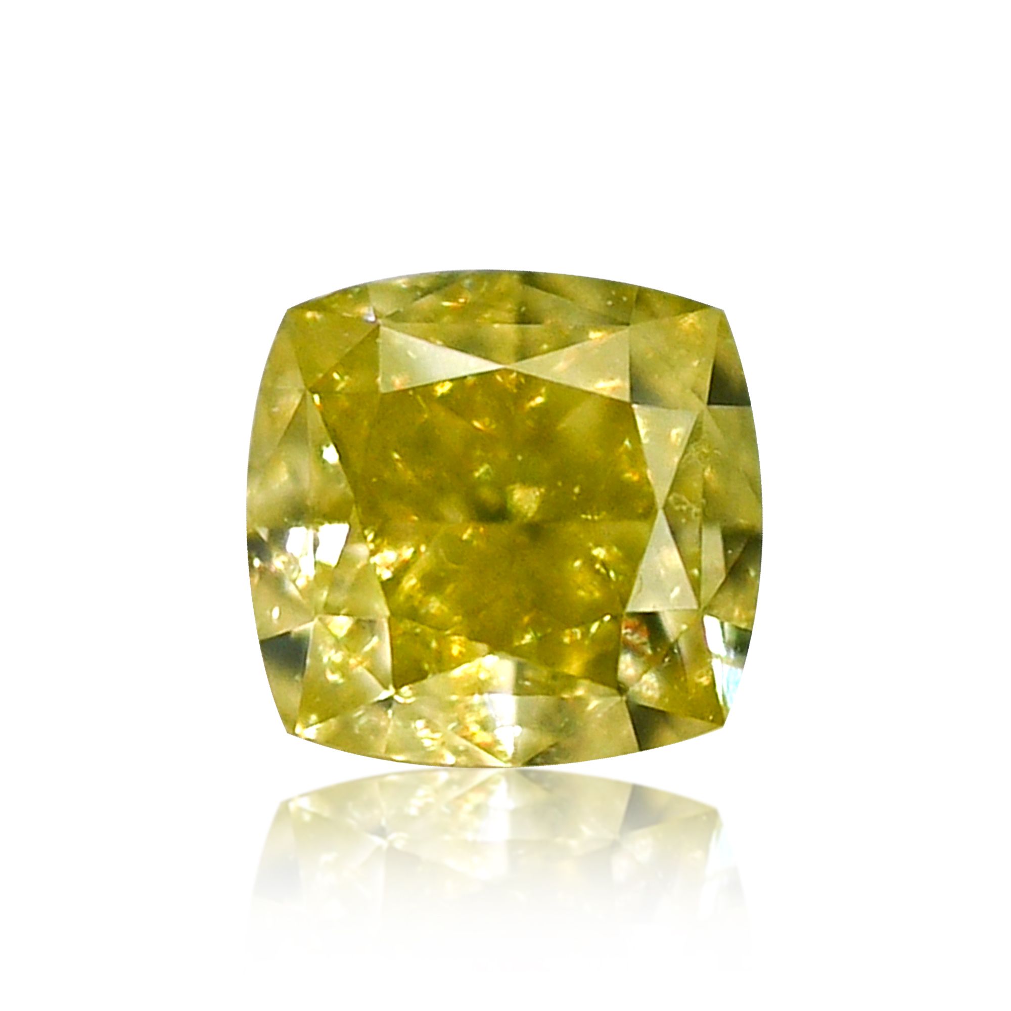Diament 0.21 ct Fancy Intense Greenish Yellow/VS2