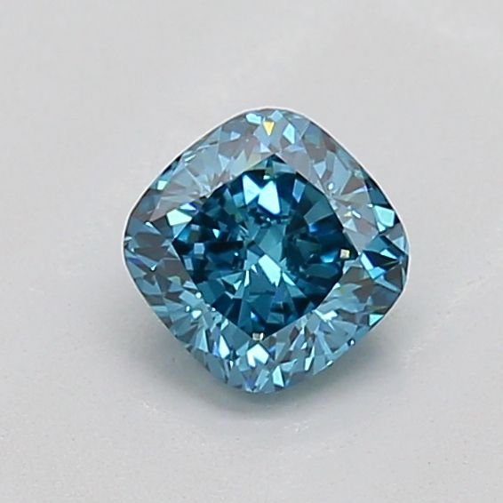 0.52 CT Fancy Vivid Blue CUSHION MODIFIED