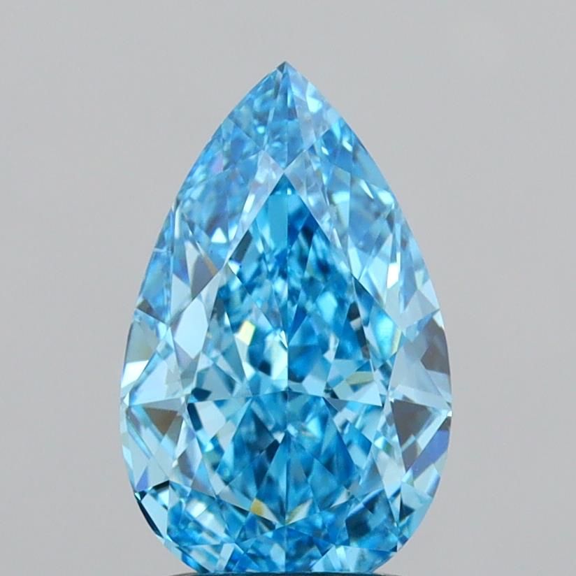 2.01 CT Fancy Vivid Blue PEAR