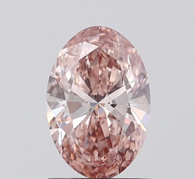 1.02 CT Fancy Intense Brownish Pink OVAL