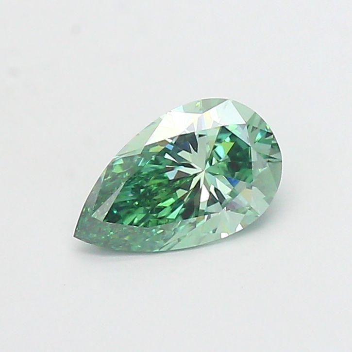 1.61 CT Fancy Vivid Green PEAR