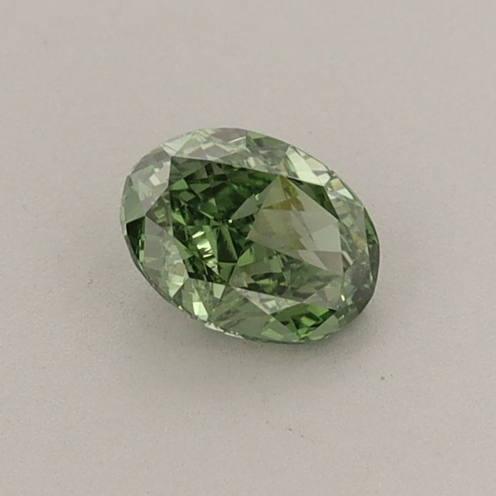 0.41 CT Fancy Vivid Green OVAL