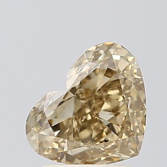 1.56 CT Fancy Light Gray Yellow HEART