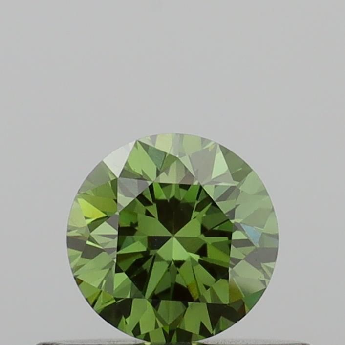 0.37 CT Fancy Vivid Green ROUND
