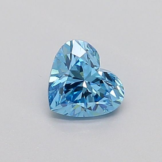 0.33 CT Fancy Vivid Blue HEART