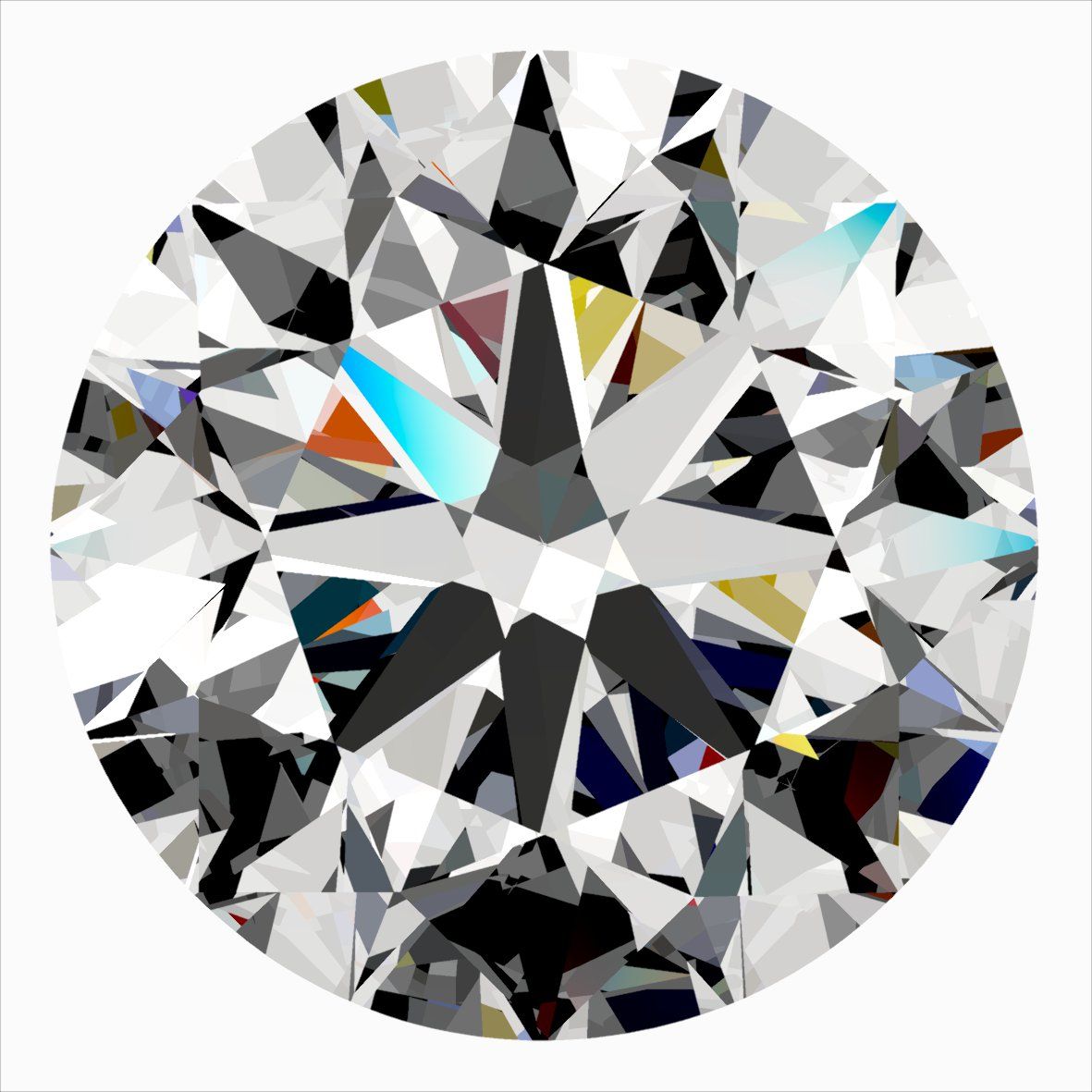 Diamant Rond 0.50 ct - Couleur D - Pureté VS1